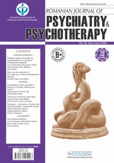 Romanian Journal of Psychiatry & Psychotherapy | Volume 22, No. 4, Year 2020