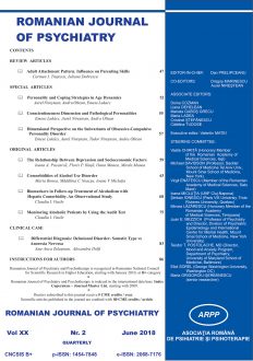 Romanian Journal of Psychiatry & Psychotherapy | Volume 20, No. 2, Year 2018