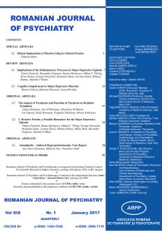 Romanian Journal of Psychiatry & Psychotherapy | Volume 19, No. 1, Year 2017