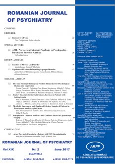 Romanian Journal of Psychiatry & Psychotherapy | Volume 19, No. 2, Year 2017