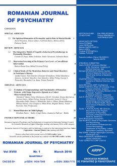 Romanian Journal of Psychiatry & Psychotherapy | Volume 18, No. 1, Year 2016