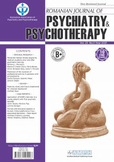 Romanian Journal of Psychiatry & Psychotherapy | Volume 23, No. 3, Year 2021